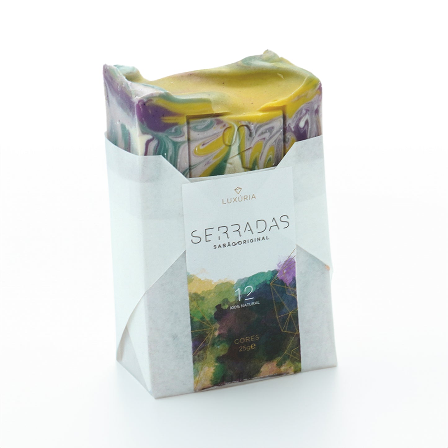 Sabonete Serradas Artesanal e Natural Cores N12