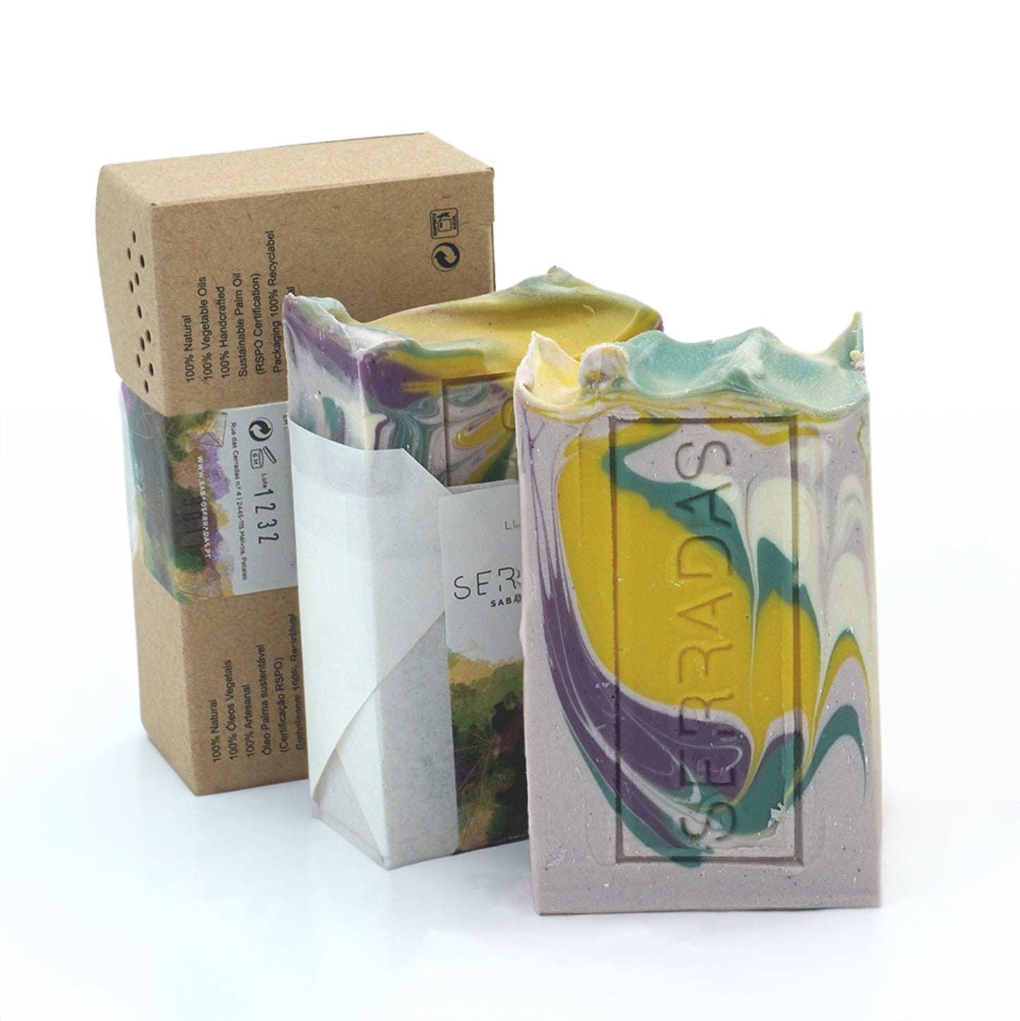 Sabonete Serradas Artesanal e Natural Cores N12