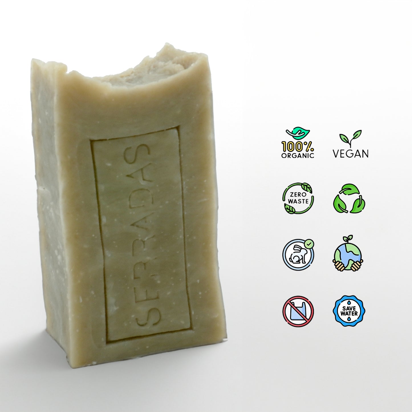 Sabonete Artesanal e Natural de Argila Verde Vegan Organic zero waste