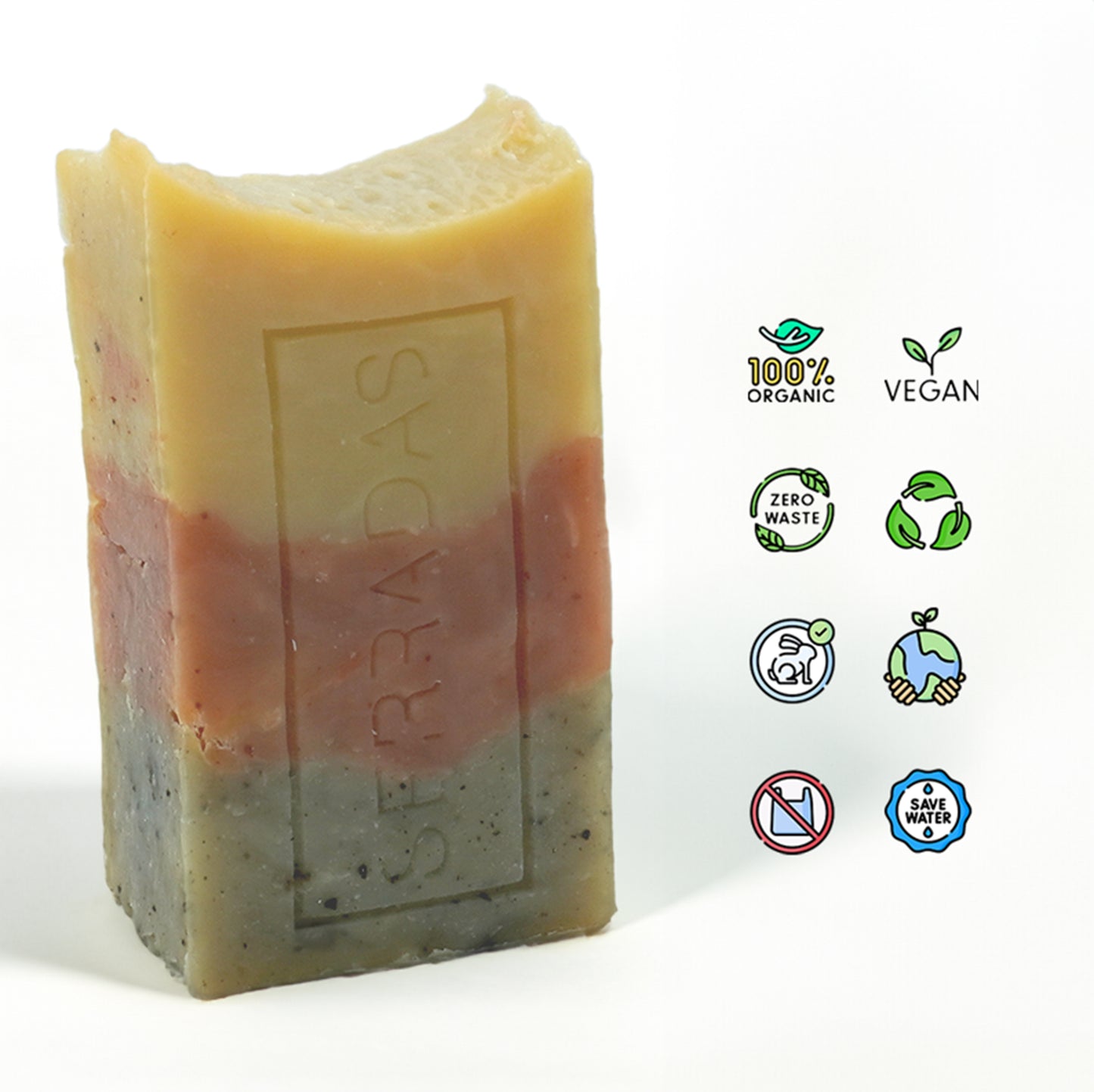 Sabonete Artesanal e Natural de Argilas Verde Vegan Organic zero waste