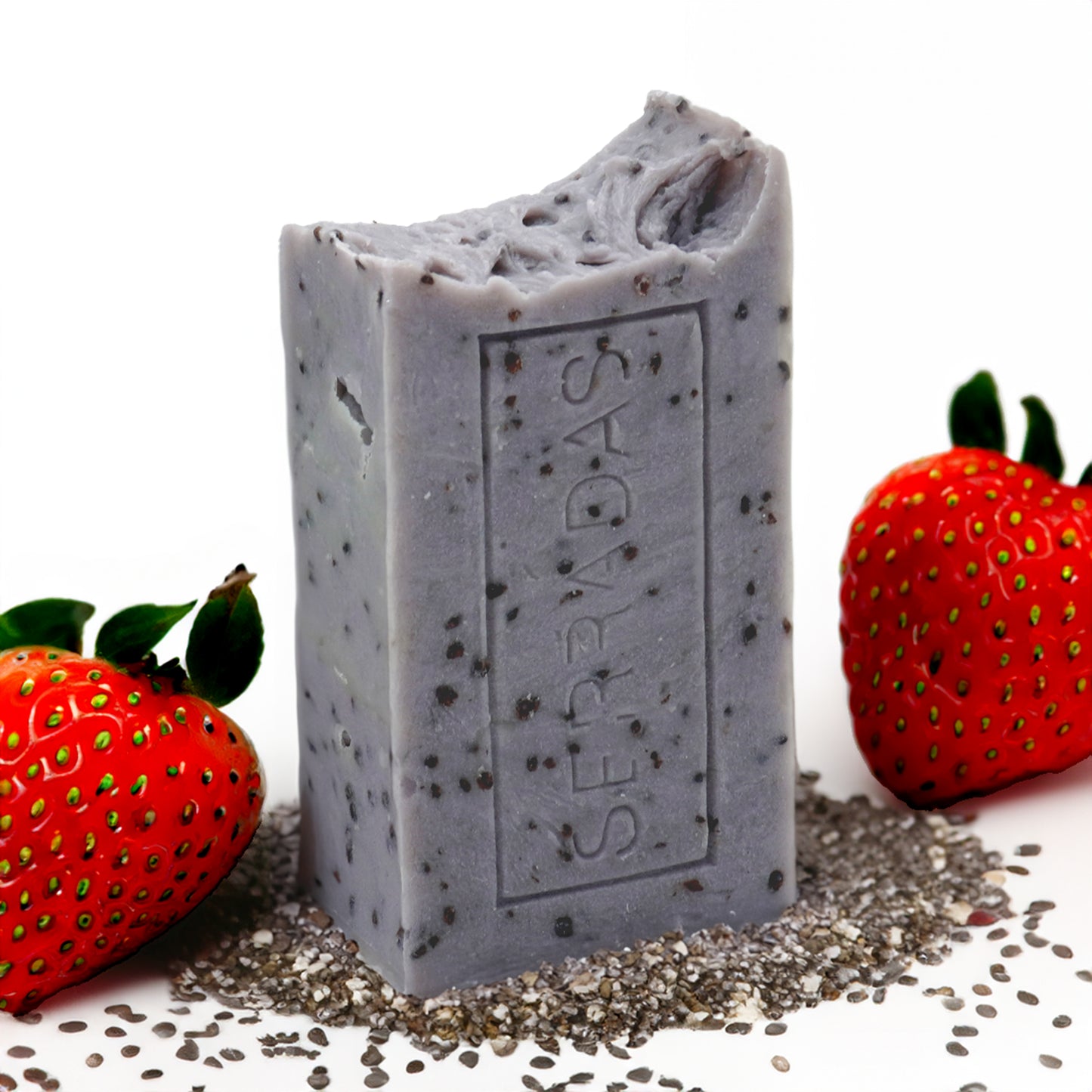 Sabonete Serradas Artesanal e Natural Esfoliante Morango N6