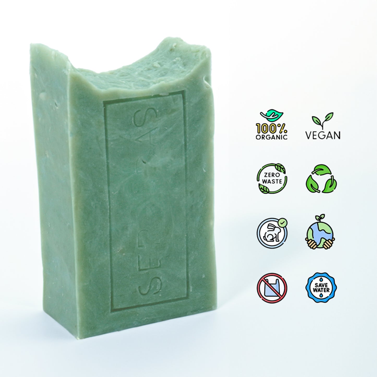 Sabonete Artesanal e Natural de maçã Vegan Organic zero waste