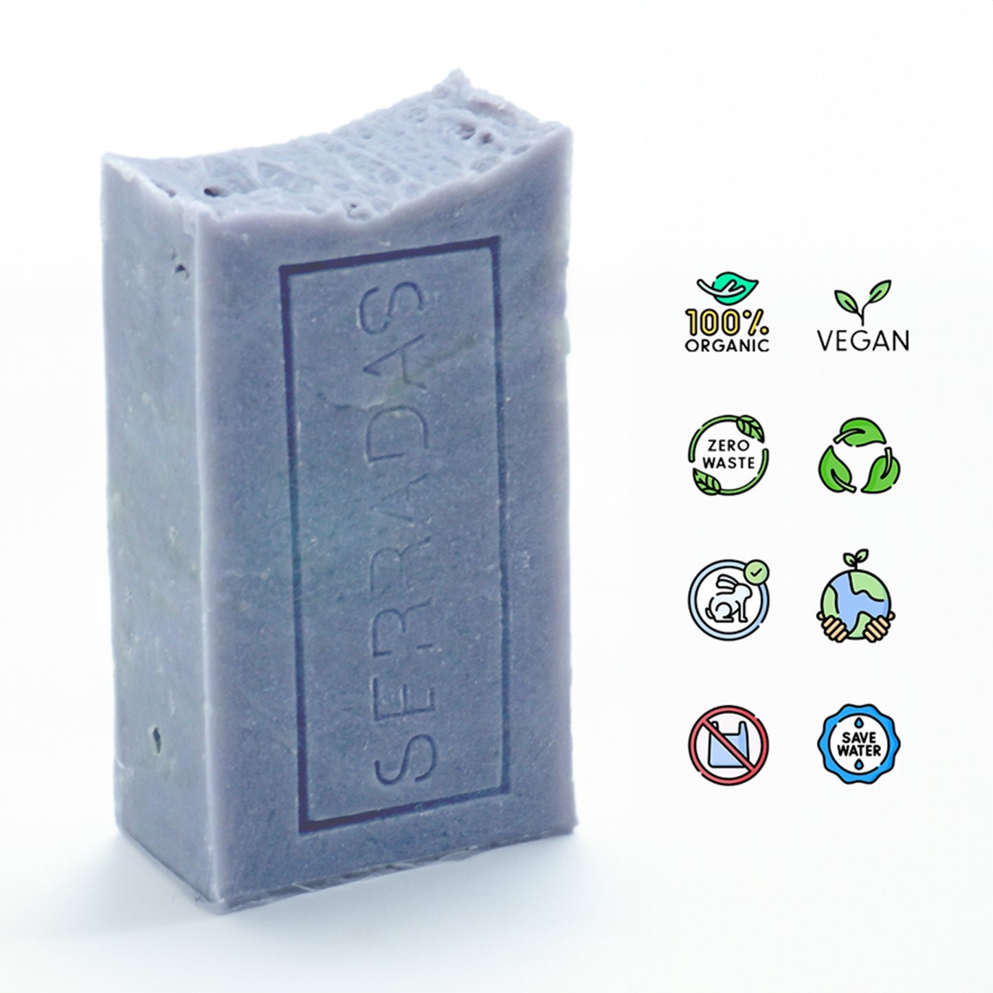 Sabonete Artesanal e Natural de lavanda Vegan Organic zero waste